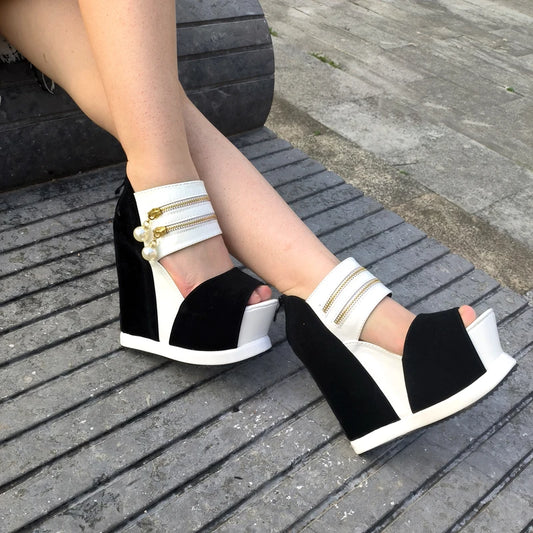 Women's Elegant Designer Fashion Pearl High Heels