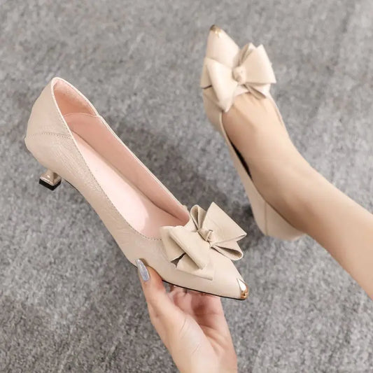Women's Elegant Pointed Toe High Quality Medium Heels